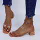 thumbnail image 1 of Sandalias y pantuflas transparentes para mujer Tacón grueso Boca de pescado Zapatillas de tacón alto Wmkox8yii  ytu1959, 1 of 9