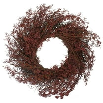 24" Fall Harvest Burgundy Berry Artificial Wreath - Unlit