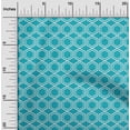 thumbnail image 2 of oneOone Rayon Turquoise Green Fabric Geometrical Craft Projects Decor Fabric Printed By The Yard 56 Inch Wide, 2 of 4