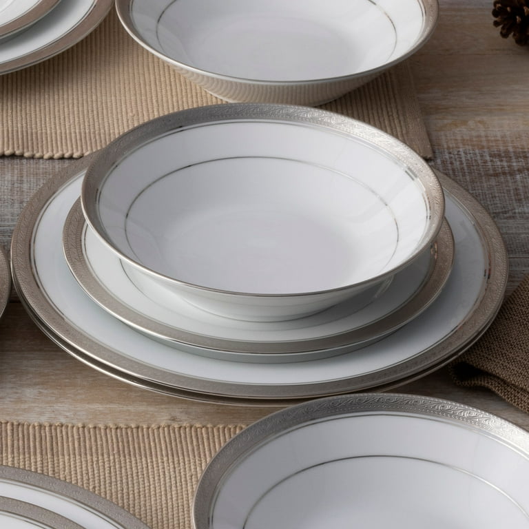 最終値下げ‼️2428 Noritake Crestwood 12枚セット Amazon.com | Noritake Crestwood Platinum 12-Piece Dinneware