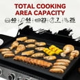 thumbnail image 6 of Royal Gourmet GB4007P 34-Inch 4-Burner Propane Gas Griddle with Hood, Griddle with Collapsible Side Shelves and Front Basket, 6 of 12