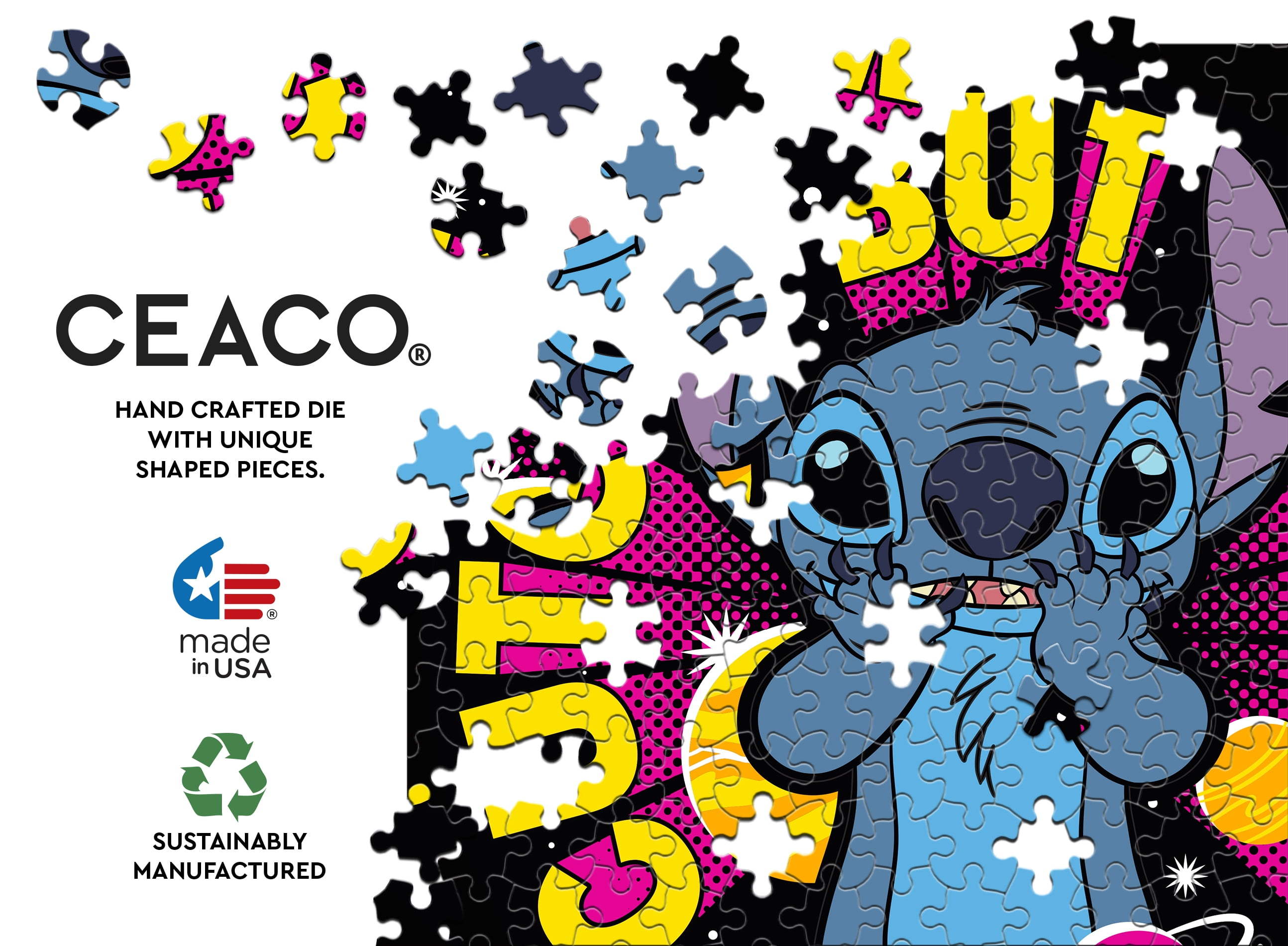 Ceaco 500 Piece Stitch, Cute but Weird (Disney) Interlocking Jigsaw Puzzle