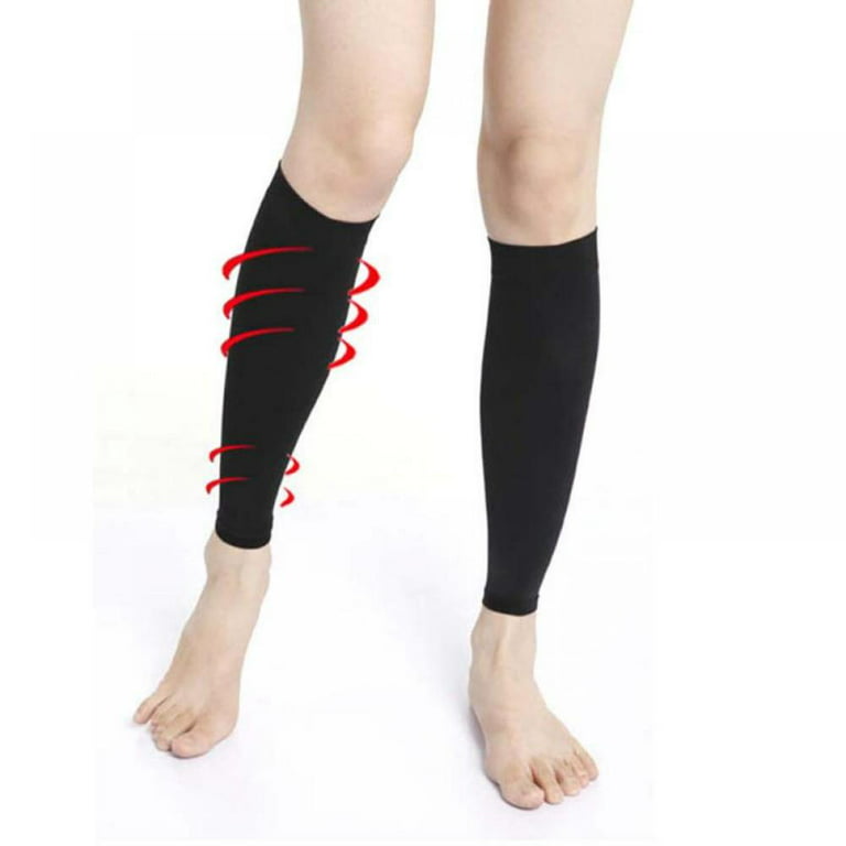 Calf Compression Sleeve for Men & Women, 1 Pair, Footless Compression Socks  20-30mmHg for Leg Support, Shin Splint, Pain Relief, Swelling, Varicose  Veins, Maternity, Nursing, Travel 