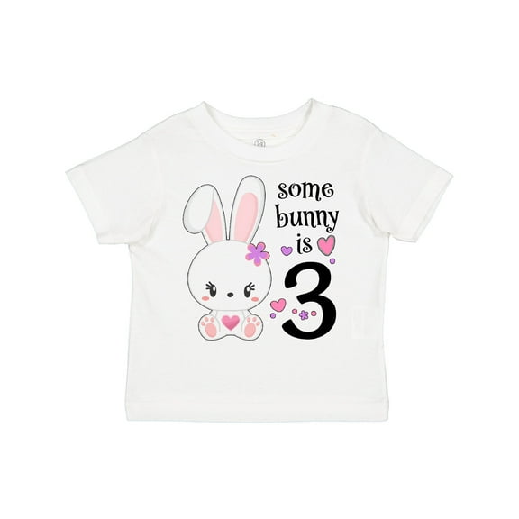 Inktastic Somebunny is Three-third Birthday Bunny Boys or Girls Toddler T-Shirt