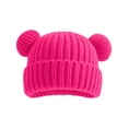 thumbnail image 5 of WUANDIXFA Baby Beanies Newborn Baby Hats Bear Ears Preemie Caps Baby Boy Girl Infant Hospital Beanie,Hot Pink,1-10 Years, 5 of 5