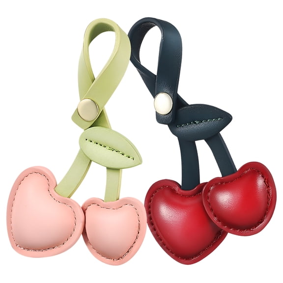 DESIGNICE 2 Pcs Cherry Bag Charms Adorable Bag Pendant Purse Charms Hanging Decorations