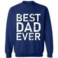 thumbnail image 2 of OXI Crewneck Sweatshirt - Best Dad Ever,Basic Casual Sweatshirts for Men's and Women Fleece Sweatshirt Long Sleeve- Navy Blue 3X-Large, 2 of 2