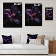thumbnail image 4 of Designart "Purple Black Daisies Flower Fusion Floral Contrasts" Floral Print on Natural Pine Wood, 4 of 5
