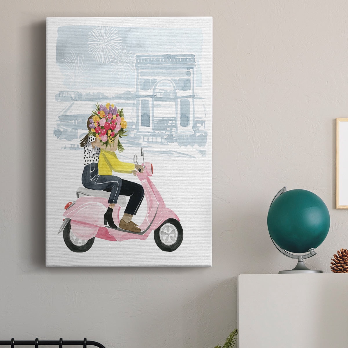 Paris in Love I Premium Gallery Wrapped Canvas - Ready to Hang