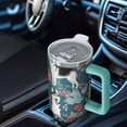 thumbnail image 6 of OBREWU Husky Dog Flower Floral Tumbler with Handle and Lid,Husky Dog Flower Floral 40oz Double Wall Vacuum Insulated Tumbler,Cups Gift for Women and Men, 6 of 7