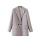 thumbnail image 1 of Blazer de doble botonadura para mujer, abrigo Vintage de manga larga, chaqueta de moda, prendas de vestir exteriores informales, Tops elegantes, 2024, 1 of 5