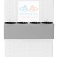 thumbnail image 4 of AA Products P-SH-Spray Can Rack 4 Bottle Spray Can Holder Wall-Mounted Rack, Steel Aerosol Can Rack Design for 13" D Van Shelving for Garage and Workspace (Silver), 4 of 5