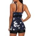 thumbnail image 3 of Traje de baño Tankini Zando con estampado floral para mujer, control de barriga, 4XL, 3 of 5
