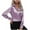A01_Purple, variant on pbnbp Satin Tops for Women Slim Plain Color Dressy Casual Blouses 2024 Comfy Long Sleeve V Neck T-Shirts