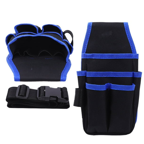 Bolsa de herramientas para electricista, multifuncional, de tela Oxford, para reparación profesional, color azul