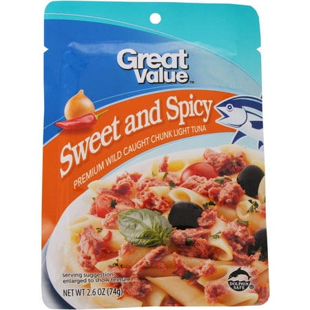 pouch value gv tuna spicy sweet vary appearance packaging labels