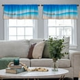 thumbnail image 4 of LALILO Kitchen Curtain Valance Beach Florida Beach Florida Usa Rod Pocket Window Curtain 52"x 18" Set of 2, 4 of 5