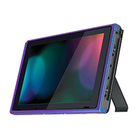 eXtremeRate Chameleon Purple Blue DIY Housing Shell for Nintendo Switch Console, Replacement Faceplate Front Frame for Nintendo Switch Console w/Volume Up Down Power Buttons - Console NOT Included