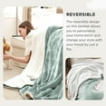 thumbnail image 4 of Sherpa Fleece Cal King Blankets for Bed - Thick and Warm Oversized Blanket for Winter, Soft Fuzzy Plush Large Blanket for All Seasons, Sage Green, 112x98 Inches, 4 of 10