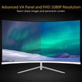 thumbnail image 2 of Z-Edge 27-inch Curved Gaming Monitor, Full HD 1080P 1920x1080 LED Backlight Monitor, with 75Hz Refresh Rate and Eye-Care Technology, 178° Wide View Angle, VGA+HDMI, 2 of 5