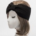 thumbnail image 2 of Coiffure en Laine Tricotée Hiver pour Femmes - Bande de Cheveux Chauds Arc à la Main, 2 of 6