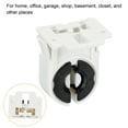 thumbnail image 5 of Uxcell T8 Lamp Holder Socket Non-Shunted Light Holder 37x30x24mm for LED Fluorescent Tube, Pack of 4, 5 of 5