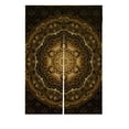 thumbnail image 1 of EREHome Esquisse sur Rideau Japonais Noir Porte Porte Fenêtre Traitement Rideaux Coton Lin Taille de Rideau 85x120 cm, 1 of 1