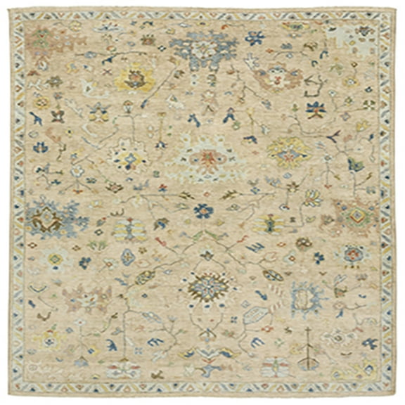 Tommy Bahama Palace Area Rug P10310 Traditional Beige Oriental Floral 6' X 9' Rectangle