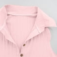 thumbnail image 6 of Kukoosong Women's Mini Shirtdress Women's Button Down Shirt Dresses Summer Casual Waist-Cropped Sleeveless Half Placket Lapel Tank Dress with Pockets, 6 of 7