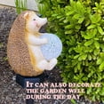 thumbnail image 5 of Luces solares para jardín al aire libre, luces solares de estaca de erizo, luces decorativas de erizo mejoradas a prueba de agua para patio, 1 paquete, 5 of 5