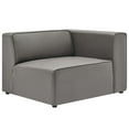 thumbnail image 6 of Sectional Sofa Set, Faux Vegan Leather, Grey Gray, Modern Contemporary Urban Design, Living Lounge Room Hotel Lobby Hospitality, 6 of 10