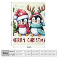 thumbnail image 4 of Orinice Penguins Christmas Trees Warm Lightweight Blanket Soft Fleece Throw Blanket for All Seasons - Decorative Cow Gifts Blanket, Multiple Sizes Available 50x60in, 4 of 6