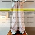 thumbnail image 2 of Fmbrln Girls and Boys Cargo Pants Button Elastic Waist Multipockets Wide Leg Pants Lounge Trousers, Sizes 5-15Y, 2 of 5