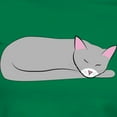 thumbnail image 3 of CafePress - Sleeping Cat Women's Classic T Shirt - Women's Traditional Fit Dark T-Shirt, 3 of 4