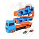 thumbnail image 4 of PINGÜE® City & Speed | Tráiler de Transporte y Almacenamiento, Pista de Alta Velocidad para Vehículos 1:64, Hasta 12 Hot Wheels, Azul. Tamaño 37x11x19. Juguetes Niños estilo Hot Wheels., 4 of 9