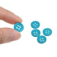 thumbnail image 4 of Uxcell 50Pcs 18L Sewing Buttons 15/32"(11.5mm) Resin Round Flat 4-Hole Craft Buttons for Sewing Clothing DIY, Blue, 4 of 5