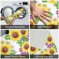 thumbnail image 3 of Sikiie Sunflowers Print Flannel Anti-slip Floor Mat 16x24in, Thickened Dustproof Entrance Door Mat Floor Mat for Kitchen, Bathroom, Laundry Room, 3 of 7