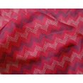 thumbnail image 4 of oneOone Silk Tabby Fabric Chevron Block Printed Fabric 1 Yard 42 Inch Wide, 4 of 4
