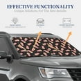 thumbnail image 4 of Daiia Popcorn 2PCS Car Windshield Sun Shade, Foldable Sun Shield for Car Front Window, Auto Sun Blocker Visor Protector Universal for Truck SUV Pickup-Small, 4 of 7