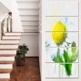 thumbnail image 1 of Croquis de Camomille Jaune Aquarelle - Impression sur Toile Florale, 1 of 3