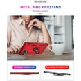 thumbnail image 4 of Grade Drop Impact for Samsung Galaxy A12 Case Galaxy A12 5G Case 360 Metal Rotating Ring Kickstand Holder  Heavy Duty Shockproof Case for Galaxy A12 5G Phone Case (Red), 4 of 14