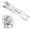 White, variant on Portable Binder Clip Stapler,Reusable Handheld Paper Clam Clip Dispenser with 50 Reusable Clips,4.6 Inch Portable Handheld Stapler,Mini Push Stapler Clamp Staplers for Office Home Documents,Green