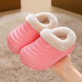 thumbnail image 2 of QSAWXQZ Kids' Plush Lined Clog Slippers Removable Liner EVA Sole Indoor House Shoes, 2 of 5
