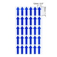 thumbnail image 2 of Small Arrow Sticker Label 1.2x0.4", 300 Pcs Adhesive Color Coding Sign Decal, Blue, 2 of 5