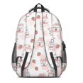 thumbnail image 3 of Cow and Milk Pink Pattern Cute School Backpack Bag with Padded Back and Adjustable Shoulder Straps 16.9 X 12.6 X 5.9 Inches, 3 of 5