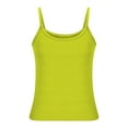 thumbnail image 3 of JIUKE Tank Top for Women Summer Sleeveless Round Neck Shirts Ribbed Knit Tight Fitted Basic Slim Going out Tops, 3 of 5