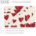 thumbnail image 2 of Cute Red Heart Doodle style Small Area Rug, Non-Slip Door Mat Indoor Floor Mat, Washable Kitchen Rug Entrance DMat for Bedroom Living Room, 2 of 7