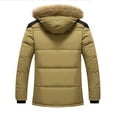 thumbnail image 3 of "HOMBOM Winter Coats For Men,Men's Winter Thickened Plus Size Padded Windproof Warm Cotton Padded Coat", 3 of 3