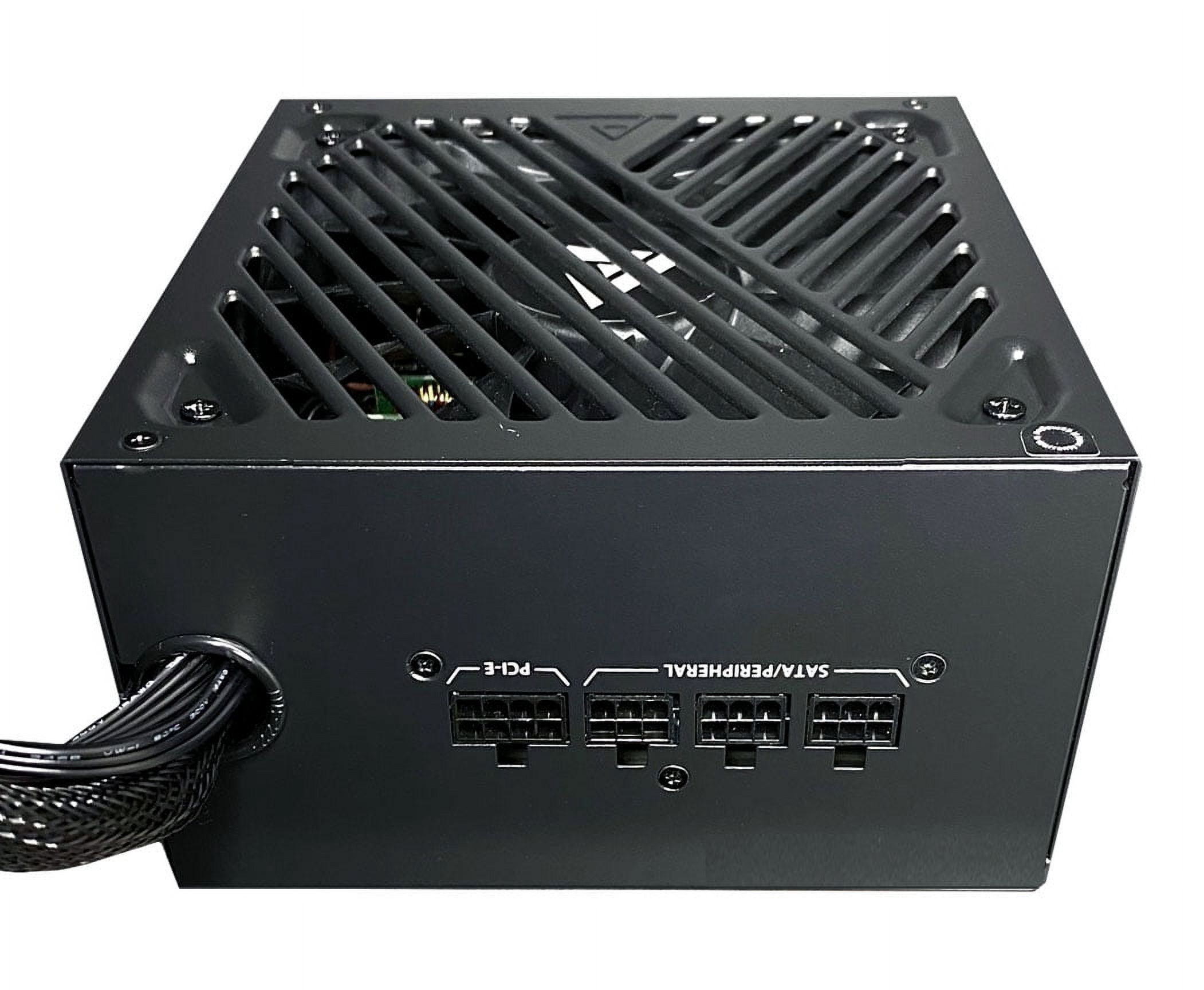 Apevia Galaxy ATX-GX650W 650W 80+ Gold Semi-Modular Gaming Power Supply – ATX12V 2.3, Active PFC, 115-230V, Black Sandblasted