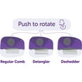 thumbnail image 5 of Hertzko Dog Brush 3 in 1 Pet Deshedding, Detangling, and Combing Tool - Removes Loose Undercoat, Mats, and Tangled Hair - Great for Travel! Compact Brush for Dogs, Cats, Horses and Small Animals, 5 of 5